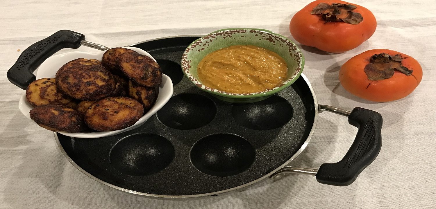 Persimmon Kuzhi Paniyaram