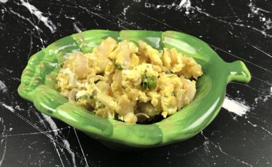 Egg Shallots Green Chili Porial