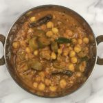 Ivy Gourd White Chana Curry