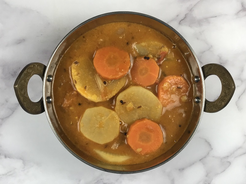 Carrot Radish Sambar